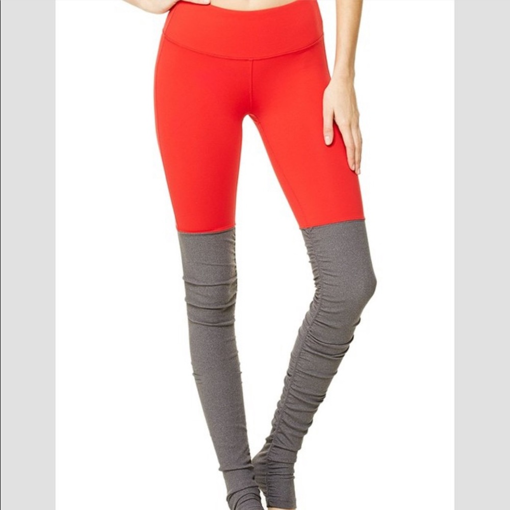 Alo Goddess Leggings Neon Coral